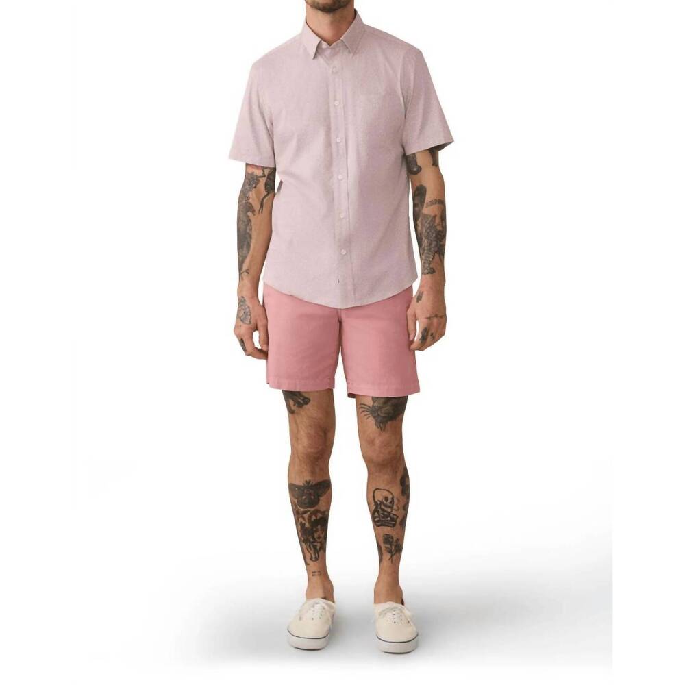 NEW FAHERTY essential chino shorts in seapoint red